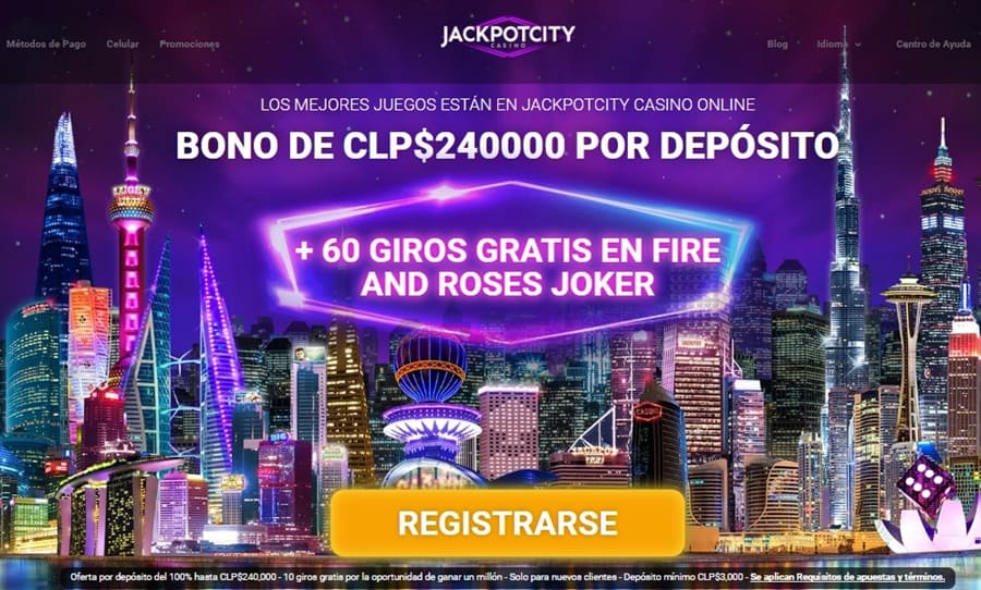 Bono de bienvenida jackpotcity chile
