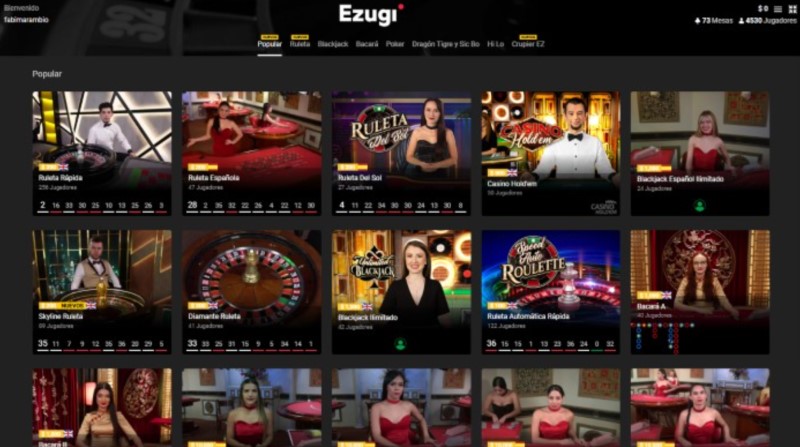 Juegos de casino disponibles en MiCasino
