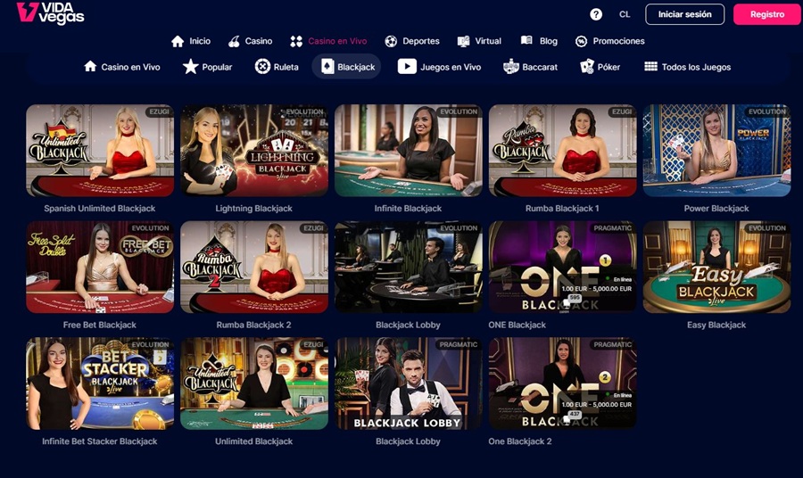 Blackjack en VidaVegas